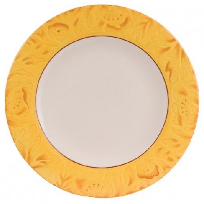Тарелка с желтой каймой